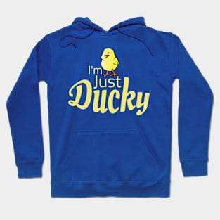 Im Just Ducky Cute Yellow Duck Hoodie